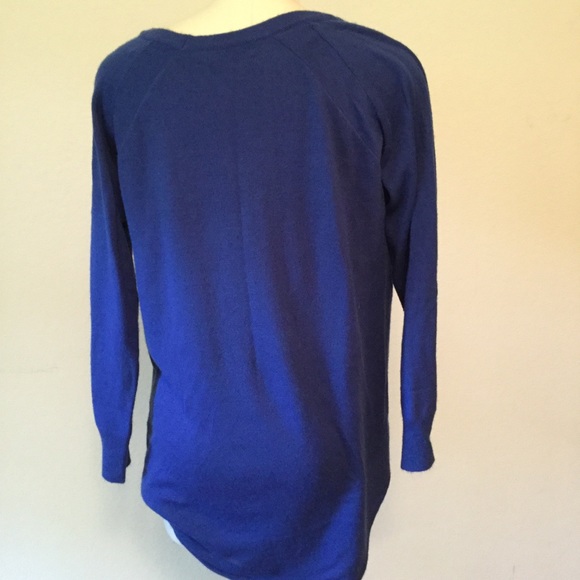 ☠️💙 MILLAU LACE SKULL SWEATER SZ S HIGH LOW💙☠️ - Picture 5 of 7